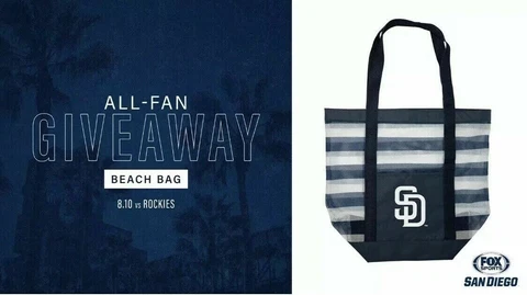 San Diego Padres Beach Bag 8/10/19 Giveaway NEW! Cover