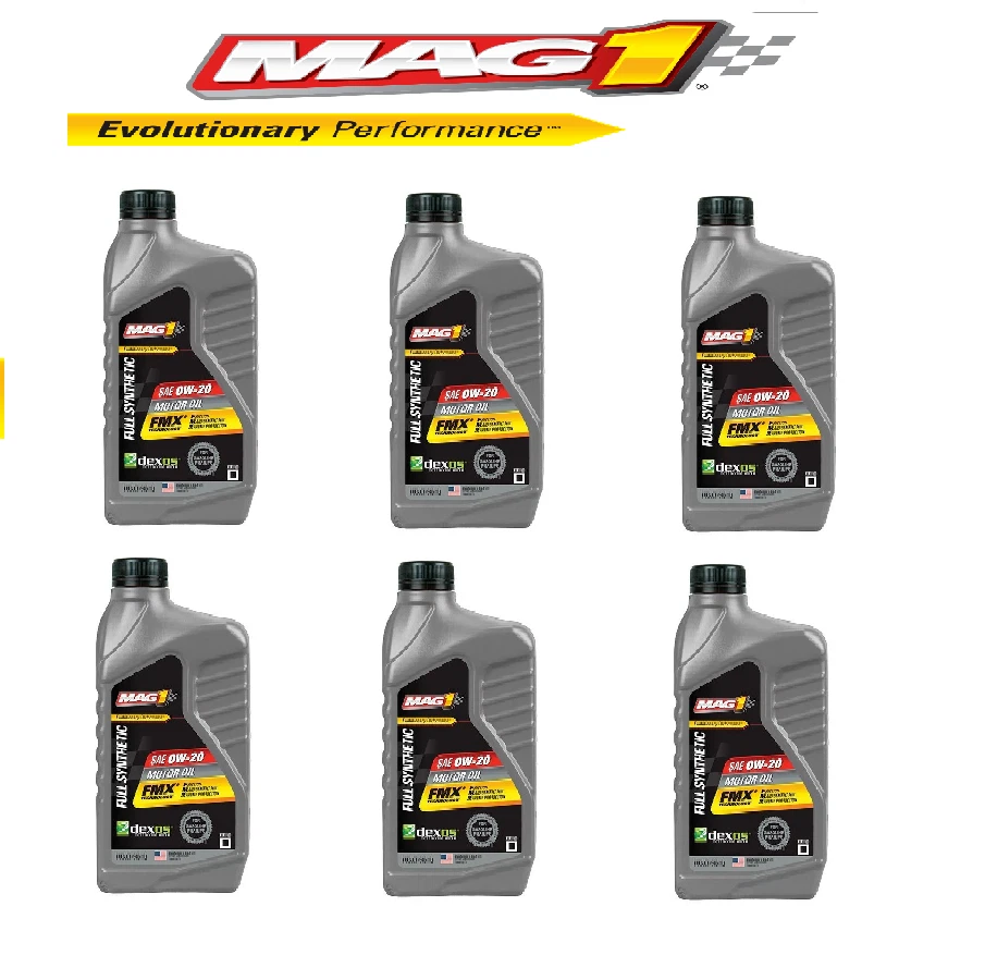 Aceite de motor sintético completo MAG1 0W-20 FMX 1 cuarto paquete de 6 hecho en Estados Unidos Foto 1 de 1