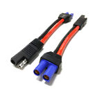 10AWG 15CM SAE Plug to EC5 Female Power Cord Car Battery Solar Battery Cable