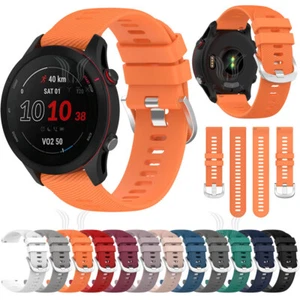 Silicone Strap Watch band For Garmin Forerunner 255 255S 165 245 55 Venu 3 3S 2S - Imagen 1 de 75