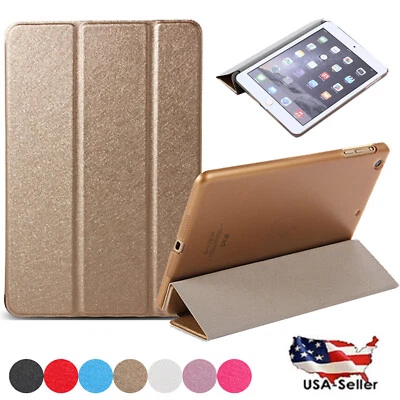 PU Leather Flip Smart Stand Case Cover For iPad 9th/8th/7th/6th/5th Generation - Image 1 of 4