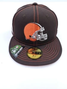 New Era Men's 7 1/8 Cleveland Browns Football LOGO NFL Hat 5950 Cap - Picture 1 of 9
