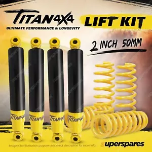 2" Lift Kit Titan 4X4 Shocks King Coil Spring for Jeep Grand Cherokee WJ WG - Picture 1 of 3