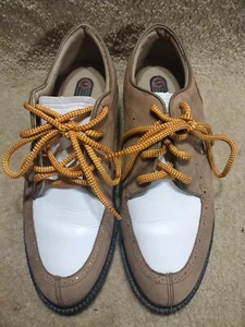 Nike Air Zoom Womens Size 8.5 Golf Shoes Tan/White Leather 192040 211 - Picture 1 of 8