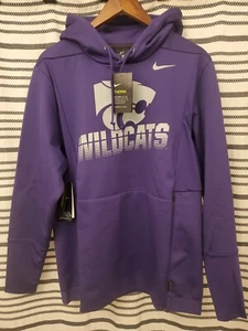Nuova felpa con cappuccio Nike Kansas State Wildcats Therma Dri-Fit viola da uomo media $125 vendita al dettaglio - Foto 1 di 8