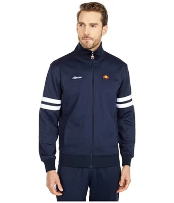 ellesse Roma Men's S Full Zip Track Jacket Navy Blue / White EM00117-412 NWT - Image 1 of 4