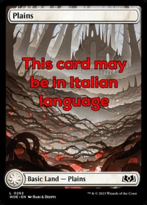 MTG PLAINS 262 EXC - PIANURA - WOE X IT - MAGIC - Imagen 1 de 1