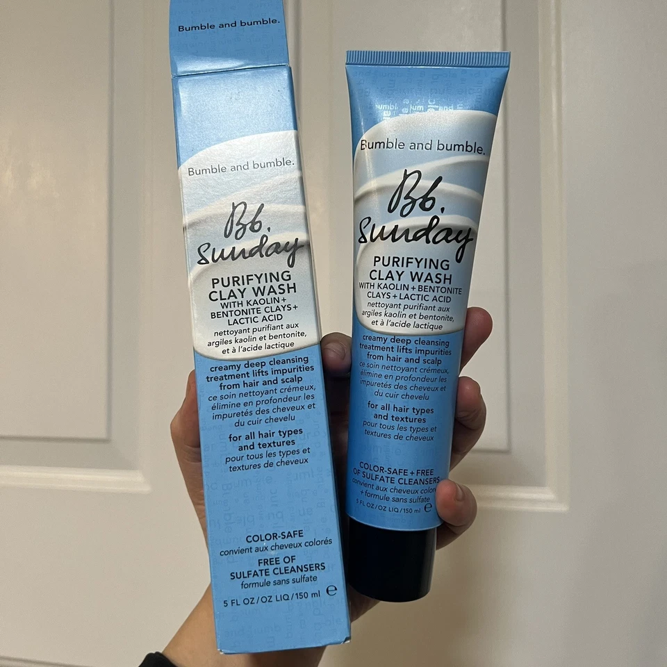 Bumble Bb. Sunday Purifying Clay Wash Deep Clean Lactic, Full Size 5oz/150ml,NIB - Image 1 of 1