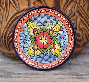 Teller Talavera Keramikteller rund 7 1/2" Home Kitchen Patio Pottery Decor - Bild 1 von 14