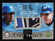 2004 Upper Deck Sweet Spot Threads /60 Scott Podsednik Angel Berroa Dual Patch