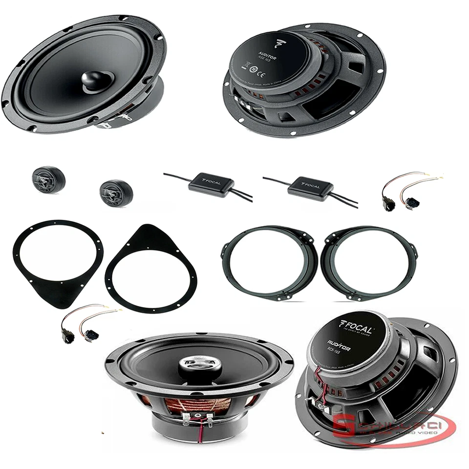 Kit 6 HP FOCAL speakers for Fiat 500 Cinquecento with adapter - Image 1 of 1