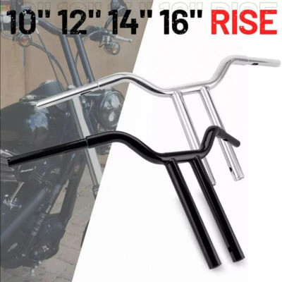 MX T Bars 10" 12" 14" 16" Handlebar For Harley Dyna Softail Sportster Road King - Image 1 of 4