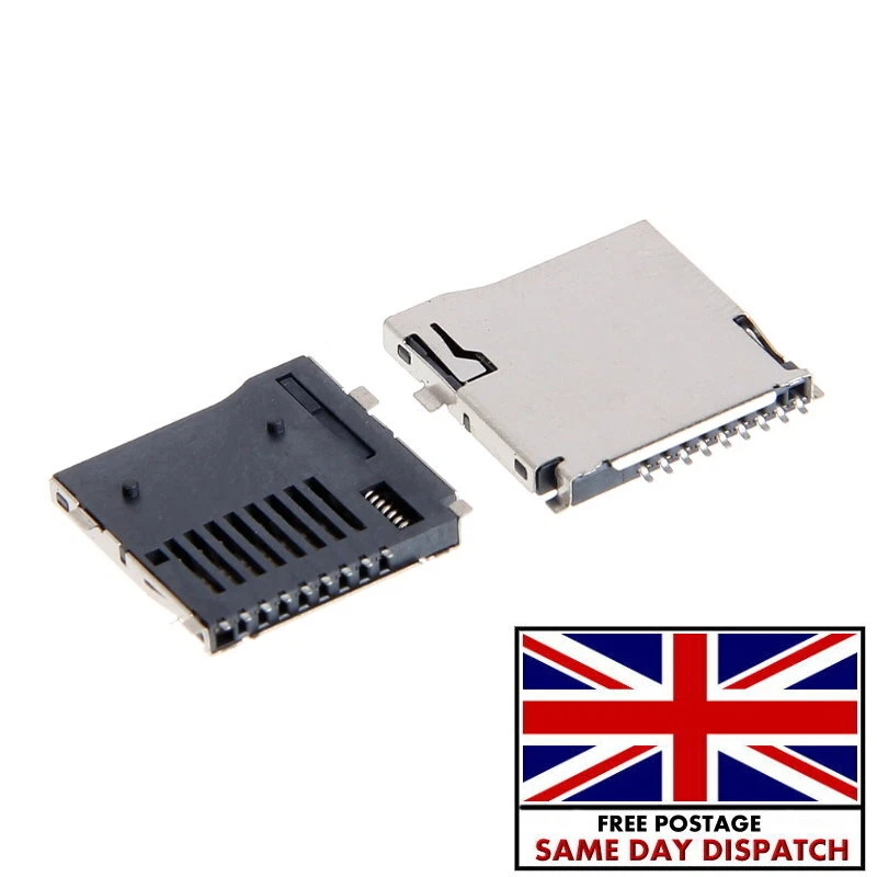 TF Tarjeta Micro SD Tarjeta de Memoria Tipo Push-Out Enchufe de Soldadura 9P SMD/SMT Conector