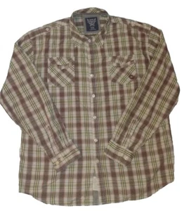 Akademiks AKDMKS Colorful Plaid Logo Long Sleeve Button Shirt Men Sz 5X Large - Picture 1 of 8