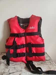 Cabela's Red Child Life Vest Jacket Flotation Device Type III 30-50 lbs Swim - Picture 1 of 5