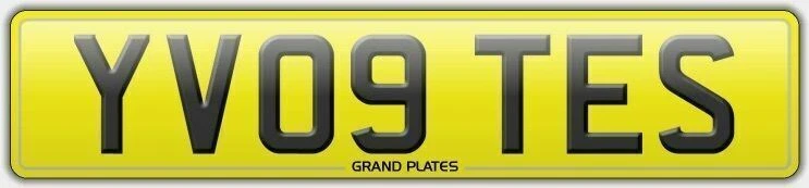 YVETTE YV09 TES NUMBER PLATE REGISTRATION YVETTES ALL FEES INCLUDED ON RETENTION - Image 1 of 1