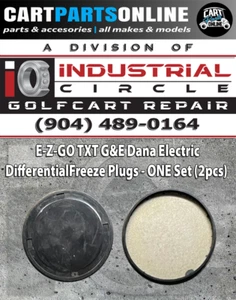 E-Z-GO TXT Dana Electric Differential Freeze Plugs Set of 2 - SALE PRICE - Picture 1 of 4