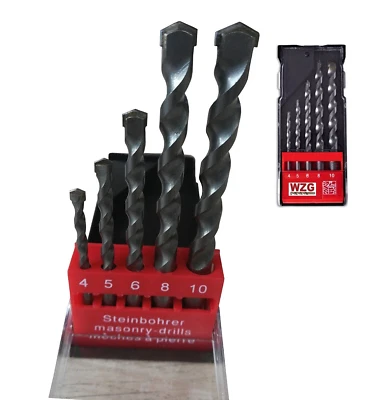 WZ-GATZE Stein und Fliesenbohrer Set Fliesenbohrer Steinbohrer Betonbohrer WZG