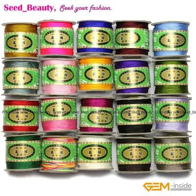 0.8mm Chinese Knotting Nylon Thread Handcraft Braid Rattail Cord Rope 120 Meter - Image 1 of 4