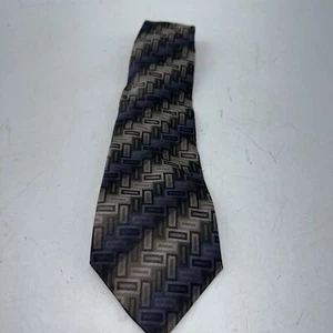 Pierra Cardin Mens Necktie Geometric Multicolor Necktie 100% Silk - Picture 1 of 9