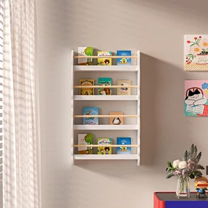 Wall Mounted Kids Bookcase Children Display Bookshelf Storage Unit Shelving Rack - Picture 1 of 7