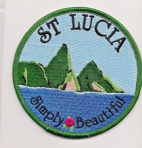 Country of St Lucia Souvenir Caribbean Patch - Picture 1 of 1