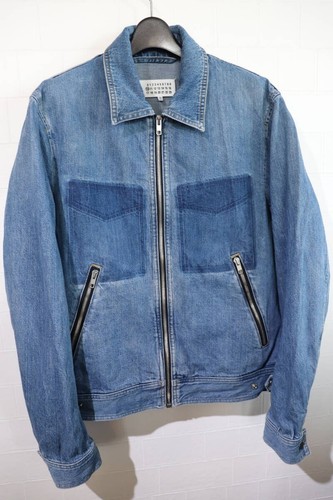 Giacca Camionista 19AW Maison Margiela S50AM0408 Hit Processing Zip Blouson Denim
