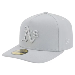 Men's New Era Gray Athletics Colorpack A-Frame 59FIFTY Fitted Hat - Picture 1 of 6
