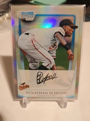 Bowman Chrome 1st Jonathan Schoop Refractor RC/799 Orioles 2011 Foto 1 de 2