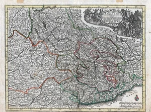Mappa Savoia Piemonte Liguria Italia Piemont Italia Seutter 1745 - Picture 1 of 1