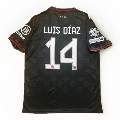 FC Bayern Munich 3rd Kit 25/2026 Champions League Luís Diaz #14 Size Large L - Image 1 of 4