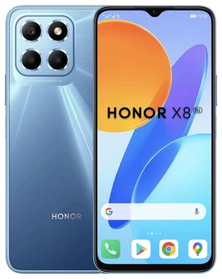 Honor X8 5G Dual-SIM 128 GB blau Smartphone Handy Mobile Ohne Vertrag Android