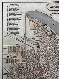 Charleston SC city plan 1853 Ensign charming miniature hand colored gift map - Picture 1 of 4