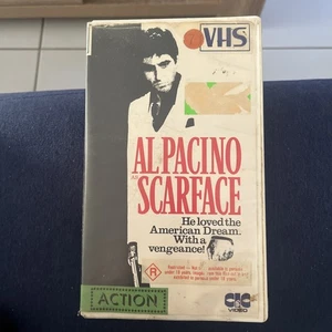 SCARFACE - VHS VIDEO - ORIGINAL AUSTRALIAN RELEASE 1980s - Picture 1 of 6
