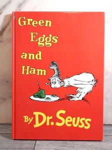Green Eggs and Ham Dr. Seuss Book ~ Vintage Hardcover 1960 (Renewed in 1988) - Bild 1 von 7