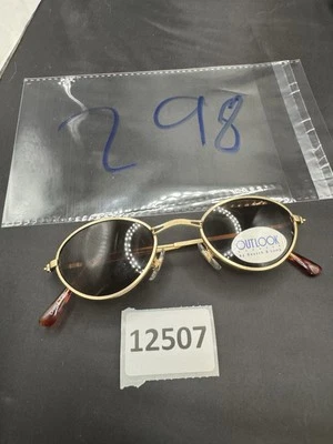 Nuevo Auténtico OUTLOOK por Bausch & Lomb Gafas de Sol Marco Dorado Lentes Marrón Foto 1 de 4