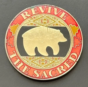 Bear Revive Sacred American Indian Recovery Sobriety Pocket Piece Coin Token - Picture 1 of 2