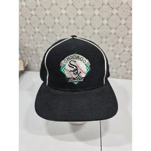 Chicago White Sox Baseball Cap schwarz gesticktes Logo Snapback offiziell The Game - Bild 1 von 8