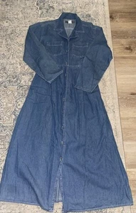 Upper West Side Dress Womens Cottage Large Long Sleeve Prairie Button Front - Picture 1 of 8