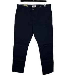 Goodfellow Neu mit Etikett schmale marineblaue Herren-Chinohose Größe 34 x 32 - Bild 1 von 8