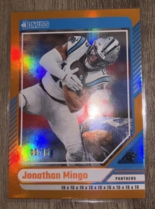 2024 Donruss Press Proof Gold #217 Jonathan Mingo 40/50 PANTHERS - Picture 1 of 8