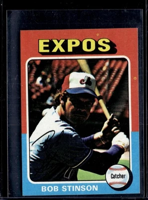 1975 Topps Mini Bob Stinson #471 Montreal Expos Actual Scan Great Condition - Image 1 of 2