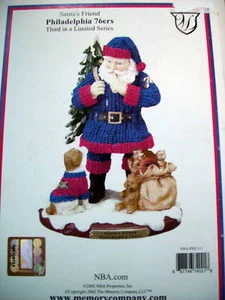 NUEVO EN CAJA FIGURA COLECCIONABLE SANTA'S FRIEND Memory Company PHILADELPHIA 76ERS SANTA'S FRIEND - Imagen 1 de 1