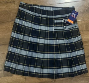 French Toast Girls Adjustable Waist Two-Tab Pleated-Front Scooter - Picture 1 of 4