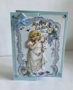 Beautiful Handcrafted “HAPPY EASTER”Greeting Card. - Picture 1 of 1
