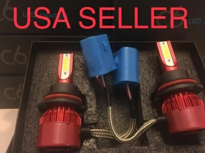 Deep BLUE 9007 Hb5 10000K LED Car Headlight Bulbs Kit Hid xentec 10k Color Light - Image 1 of 4