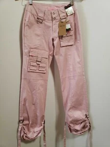 Cest toi Women's Jeans Stretch Cotton Twill Jeans Junior Color pink Size 1 NWT - Picture 1 of 9