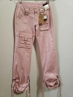 Pantalones de mezclilla para mujer Cest toi elásticos de sarga de algodón color junior rosa talla 1 nuevos con etiquetas Foto 1 de 4