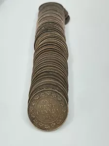 1919 Canada Large Cent Penny - King George V - 1 Coin From Collectors Lot - Picture 1 of 2