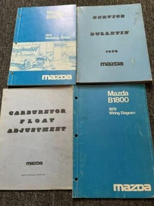 Manual De Taller De Servicio Y Reparación OEM De Mazda B1800 B 1800 De 1978 - Imagen 1 de 7